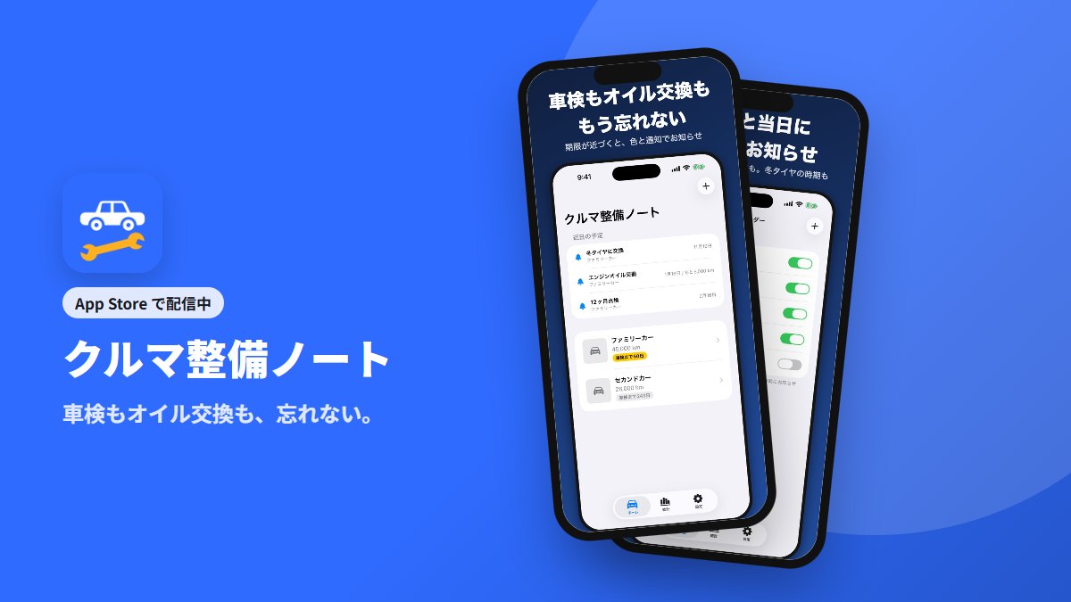 クルマ整備ノートのイメージ